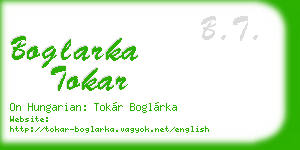 boglarka tokar business card