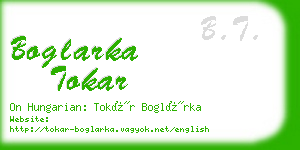 boglarka tokar business card